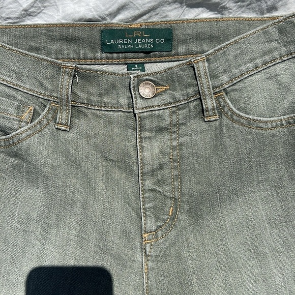 Ralph Lauren Women's Green Wash Classic Straight Fit Jeans - Picture 2 of 7